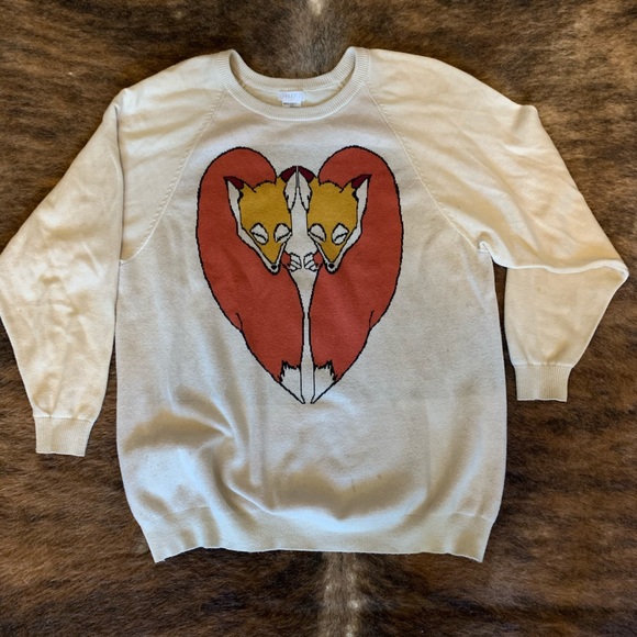 Cooperative Fox Heart Sweater - Picture 1 of 5